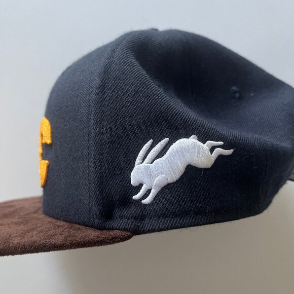 RUNAWAY® Streetwear Durham North Carolina State Flag Flat SuedeBill Baseball Hat - Picture 2 of 3